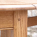 Gate leg table in quarter-sawn oak detail